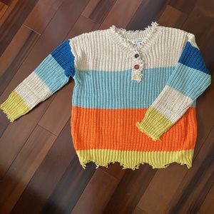 COLORBLOCK OVERSIZED SWEATER